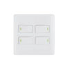 Luxury Series: 4X2 4 Lever Wall Switch