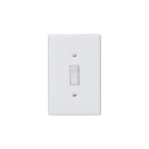 Classic Steel Series: 1 Lever Wall Switch White Steel