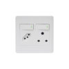 Luxury Series 4X4 Double Wall Switched Socket 1X16A + New 1X16A