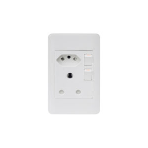 Saver Series: 4X2 Double Wall Switched Socket 1X16A + New 1X16A