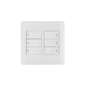 Luxury Series 4X2 6 Lever Wall Switch