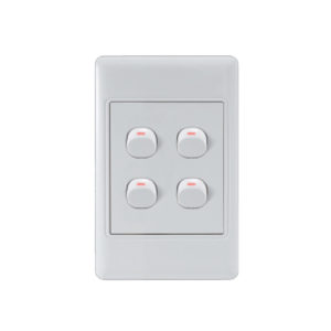Saver Series: 4 Lever Wall Switch