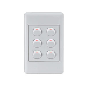 Saver Series: 6 Lever Wall Switch