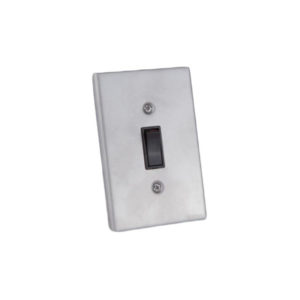 Classic Steel Series 1 Lever Wall Switch- 2Way Silver Steel