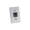 Classic Steel Series 2 Lever Wall Switch Silver Steel