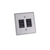 Classic Steel Series 6 Lever Wall Switch Silver Steel